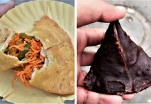 This Eatery in Moti Nagar Has Been Serving More Than 20 Variants of Samosas Since Last 18 Years, Including Chocolate Samosas!